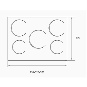 Alternative view of TST Anafe Vitroceramico V 67,5cm |25-5|