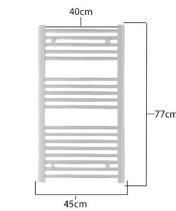 Alternative view of Toallero Radiador De Agua Hausag 77x45 Blanco